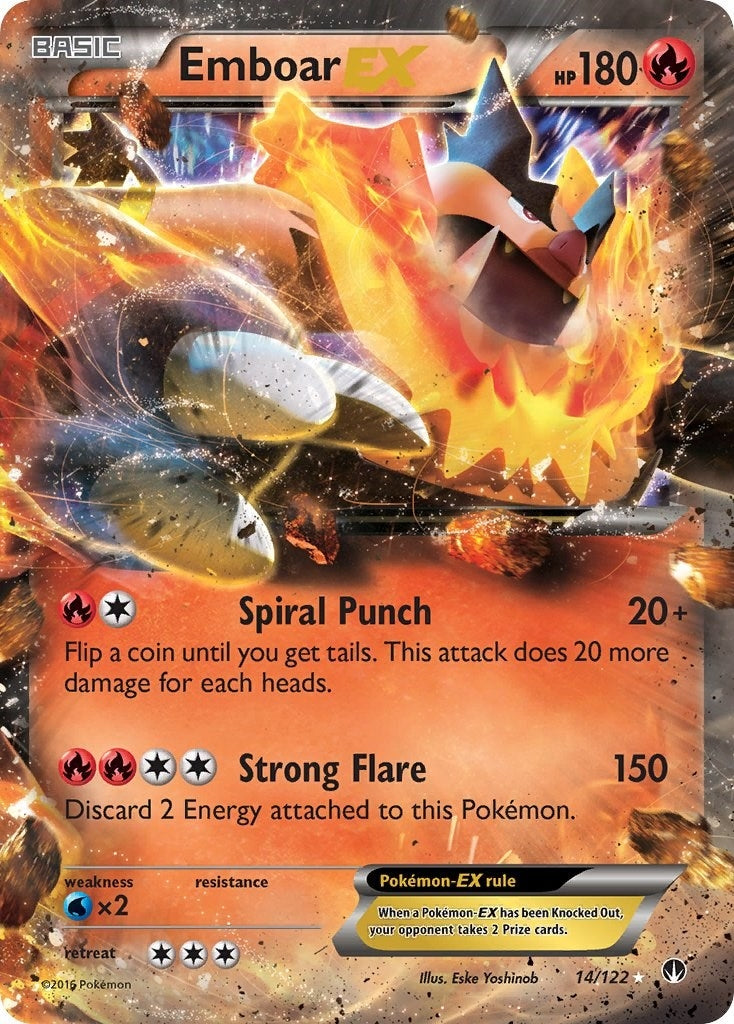 Image for Emboar EX (14/122) (BKP) - Pokemon