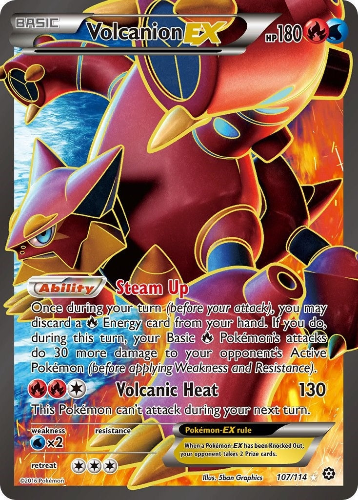 Image for Volcanion EX (Full Art) (107/114) (STS) - Pokemon