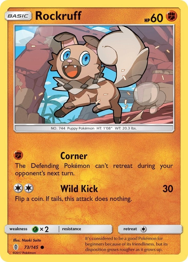 Image for Rockruff (73/145) (SM02) - Pokemon