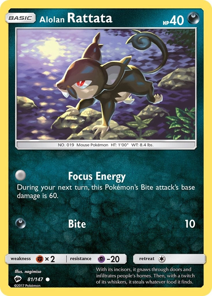 Image for Alolan Rattata (81/147) (SM03) - Pokemon