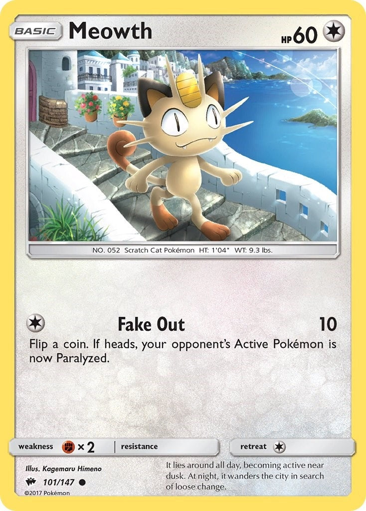 Image for Meowth (101/147) (SM03) - Pokemon