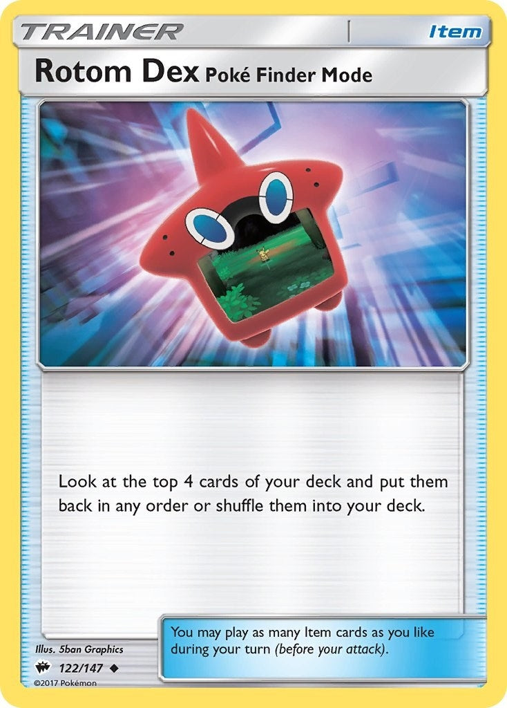 Image for Rotom Dex Poke Finder Mode (122/147) (SM03) - Pokemon