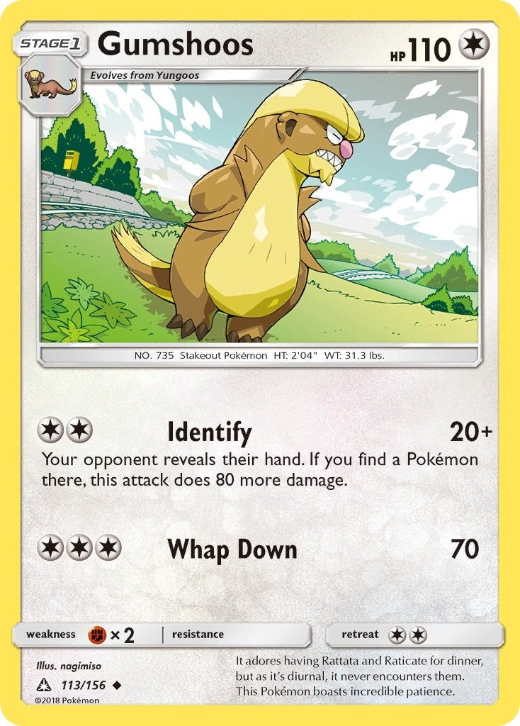 Image for Gumshoos (113/156) (SM05) - Pokemon