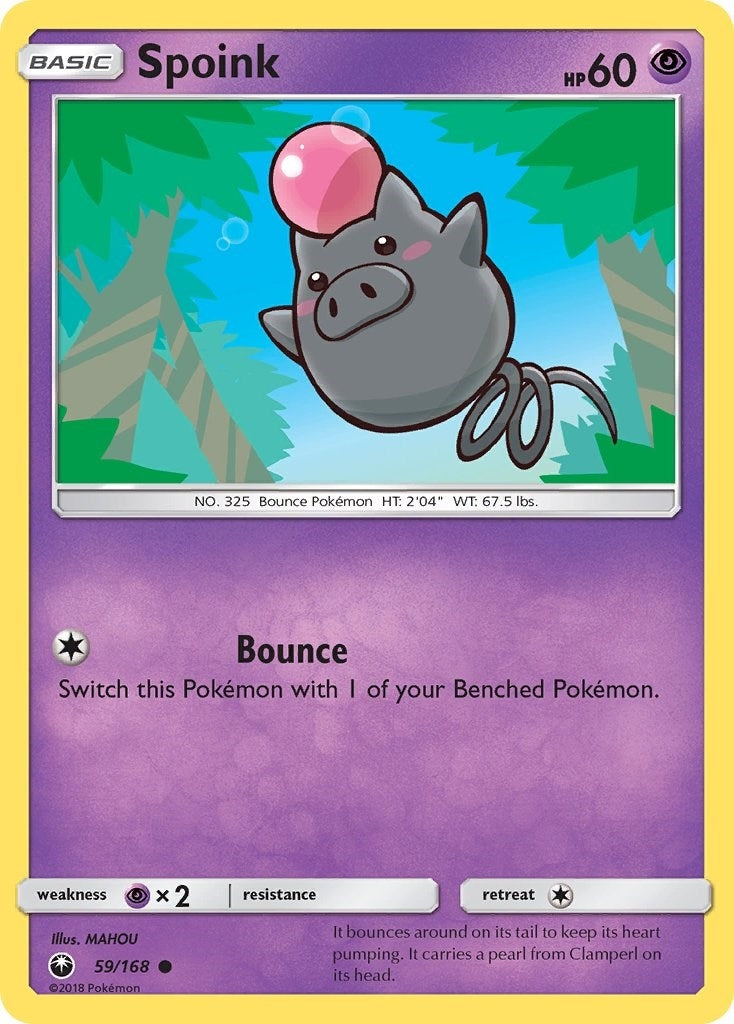 Image for Spoink (59/168) (CES) - Pokemon