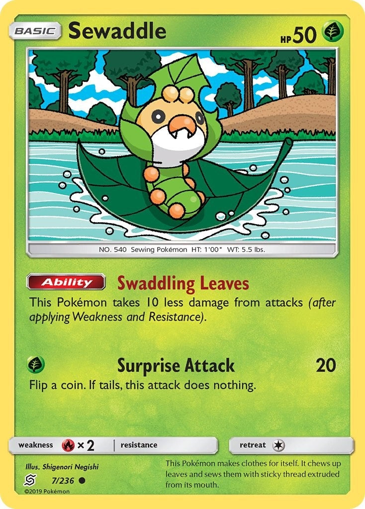 Image for Sewaddle (7) (7/236) (SM11) - Pokemon