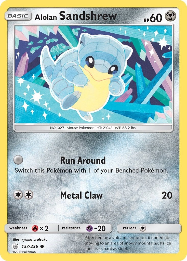 Image for Alolan Sandshrew (137/236) (SM12) - Pokemon