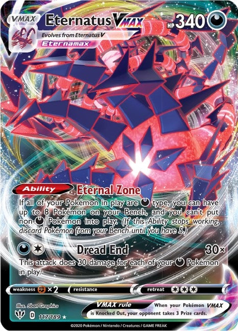 Image for Eternatus VMAX (117/189) (SWSH03) - Pokemon