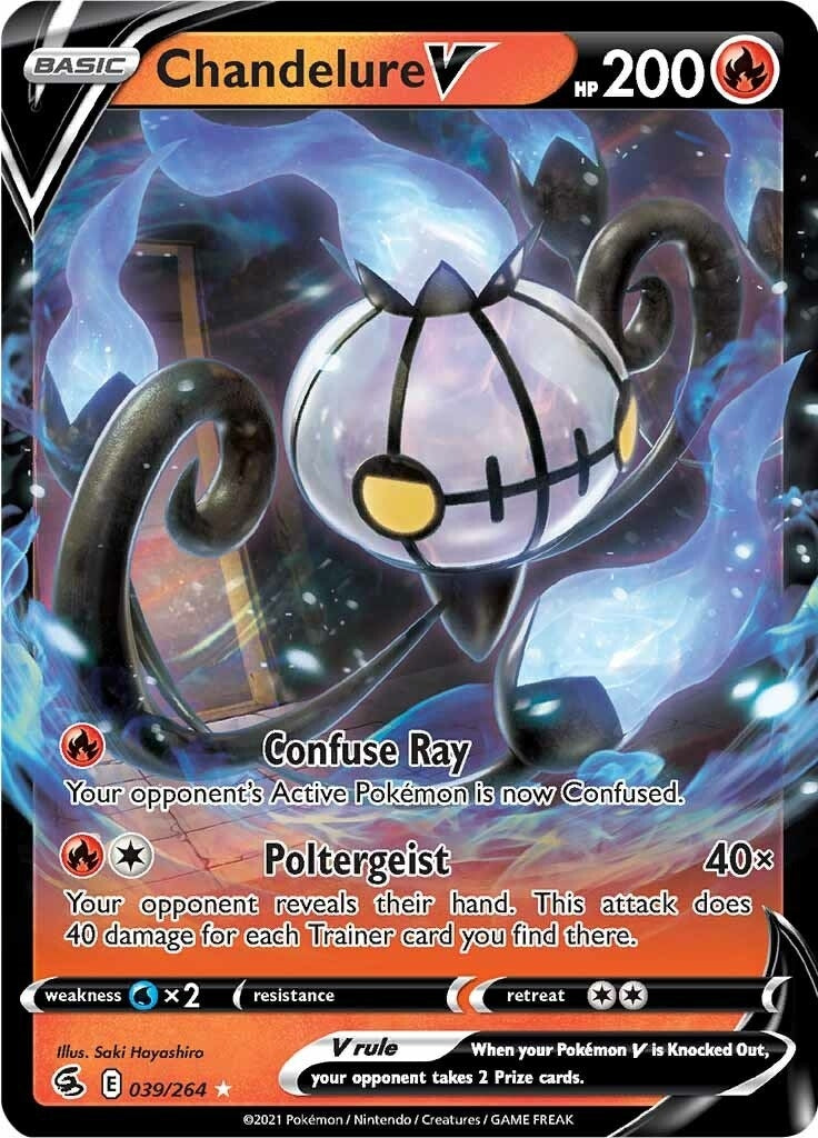 Image for Chandelure V (039/264) (SWSH08) - Pokemon