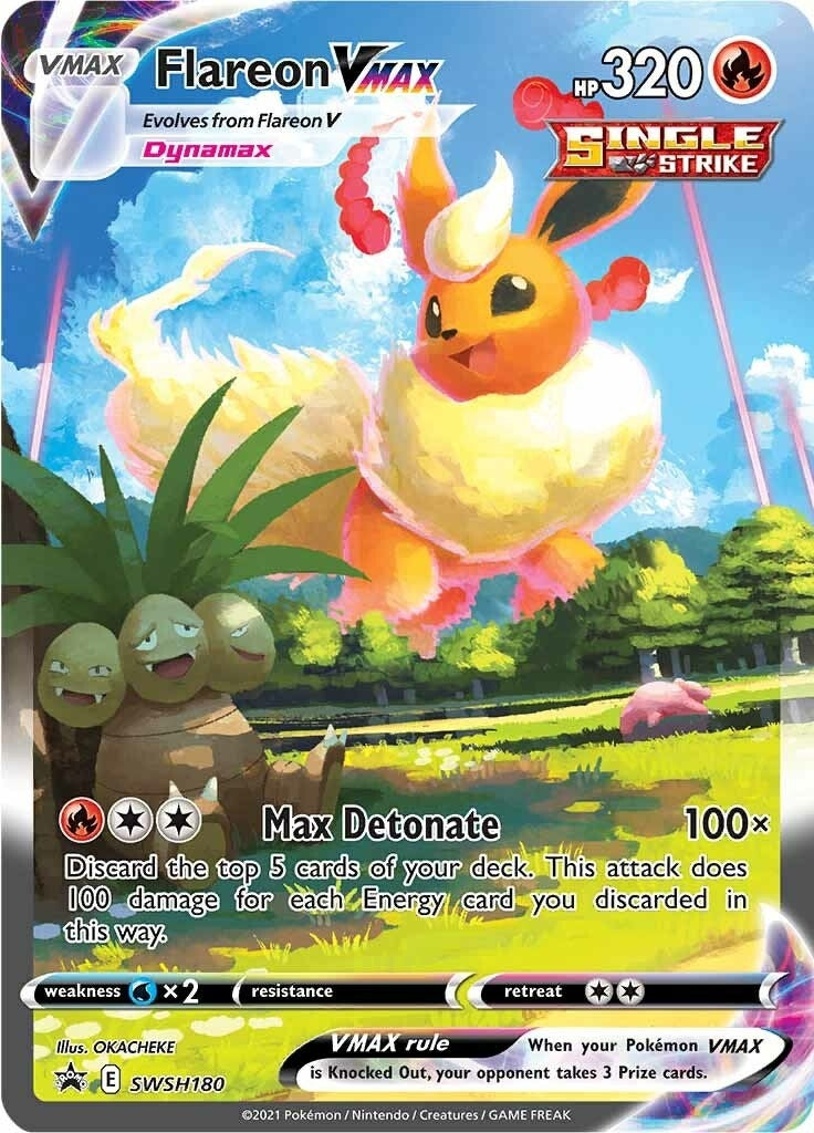 Image for Flareon VMAX - SWSH180 (SWSH180) (SWSD) - Pokemon