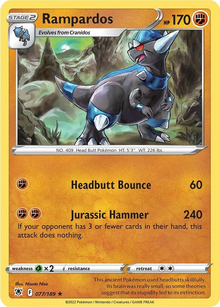Image for Rampardos (077/189) (SWSH10) - Pokemon
