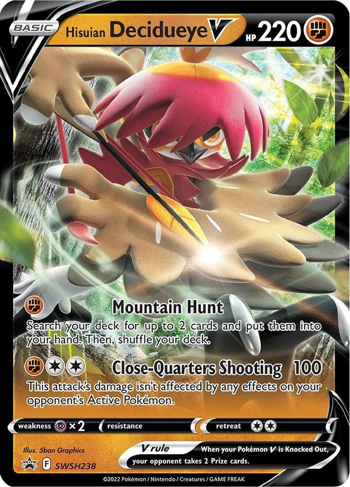 Image for Hisuian Decidueye V - SWSH238 (SWSH238) (SWSD) - Pokemon