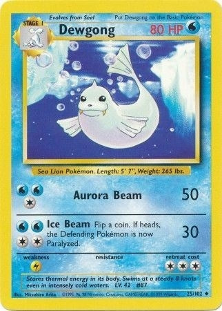 Image for Dewgong (025/102) (BS) - Pokemon