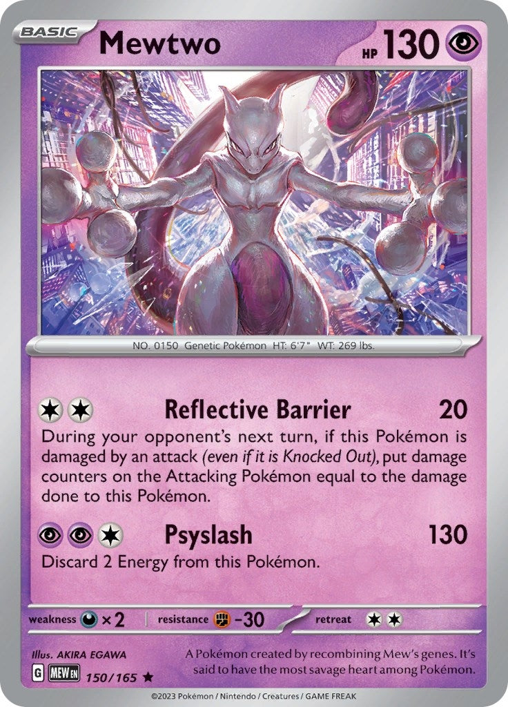 Image for Mewtwo (150/165) (MEW) - Pokemon