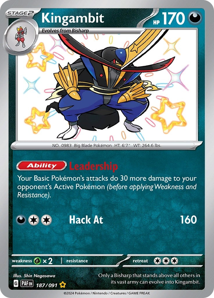 Image for Kingambit (187/091) (PAF) - Pokemon