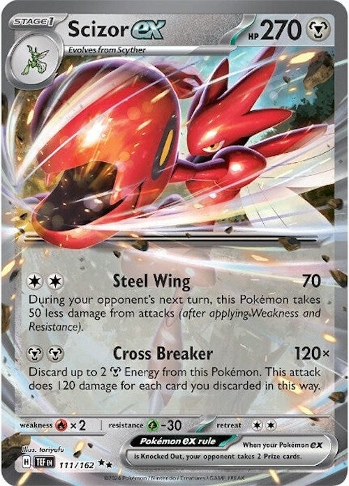 Image for Scizor ex (111/162) (TEF) - Pokemon
