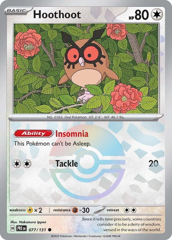 Image for Hoothoot (Poke Ball Pattern) (077/131) (PRE) - Pokemon