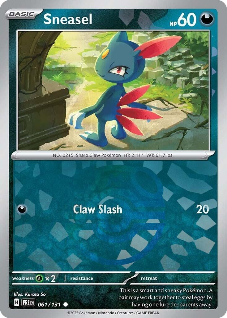 Image for Sneasel (Master Ball Pattern) (061/131) (PRE) - Pokemon