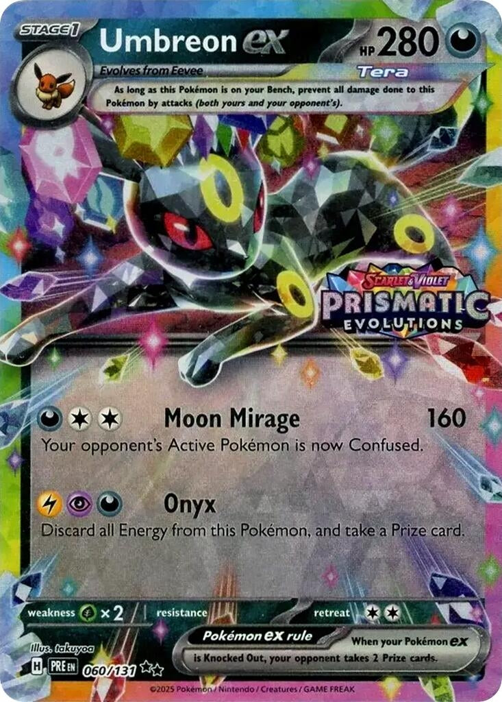 Image for Umbreon ex - 060/131 (Prismatic Evolutions Stamp) (060/131) (MCAP) - Pokemon