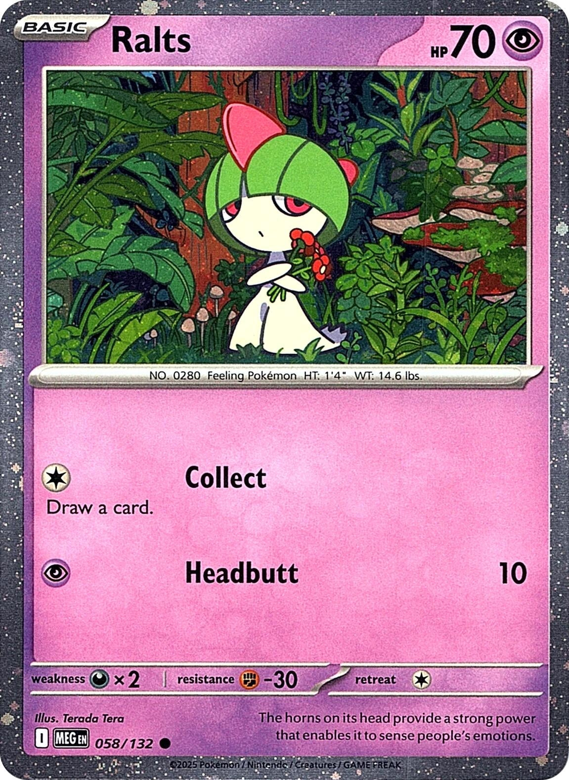 Image for Ralts (Cosmos Holo) (058/132) (MCAP) - Pokemon