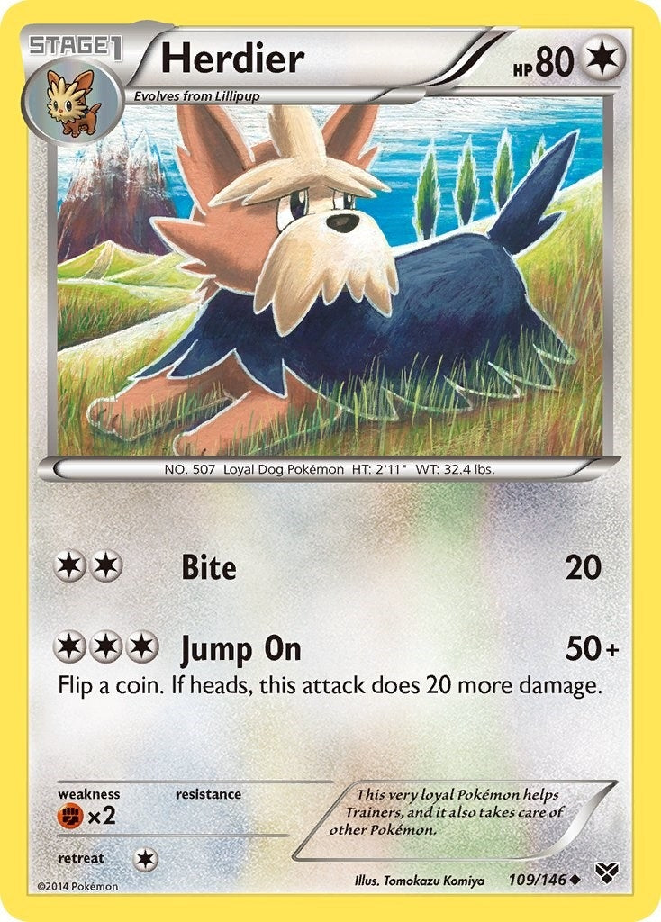 Image for Herdier (109/146) (XY) - Pokemon