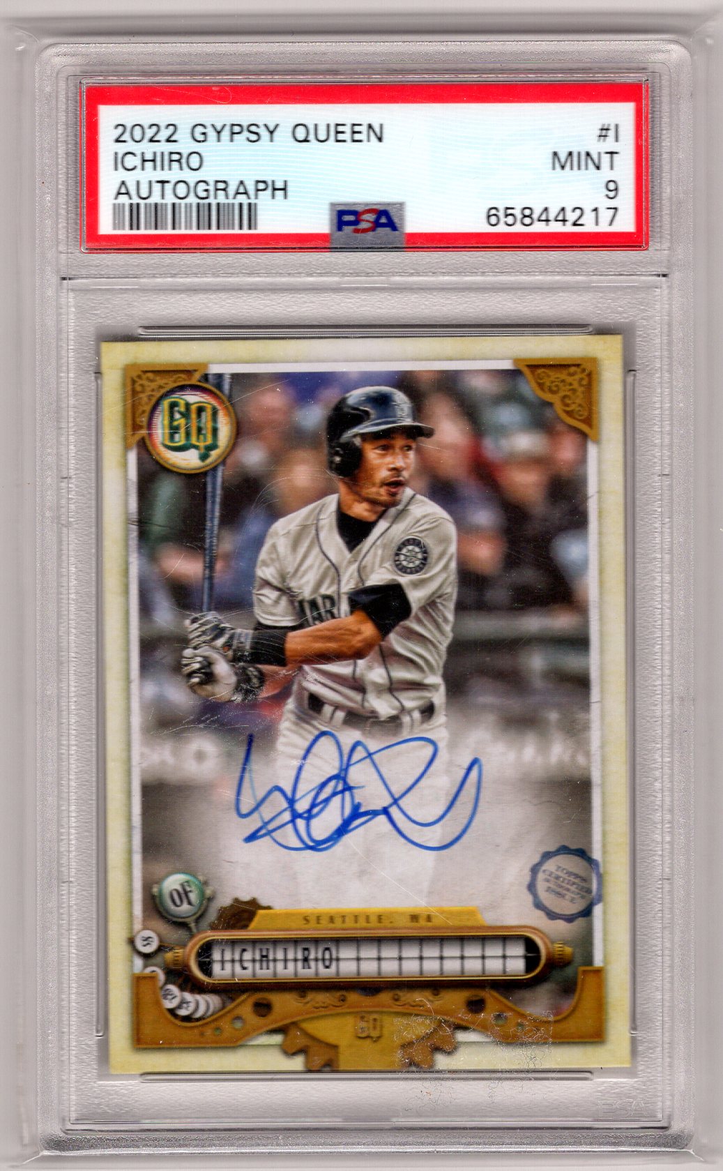 2022 Gypsy Queen Ichiro Autograph PSA9