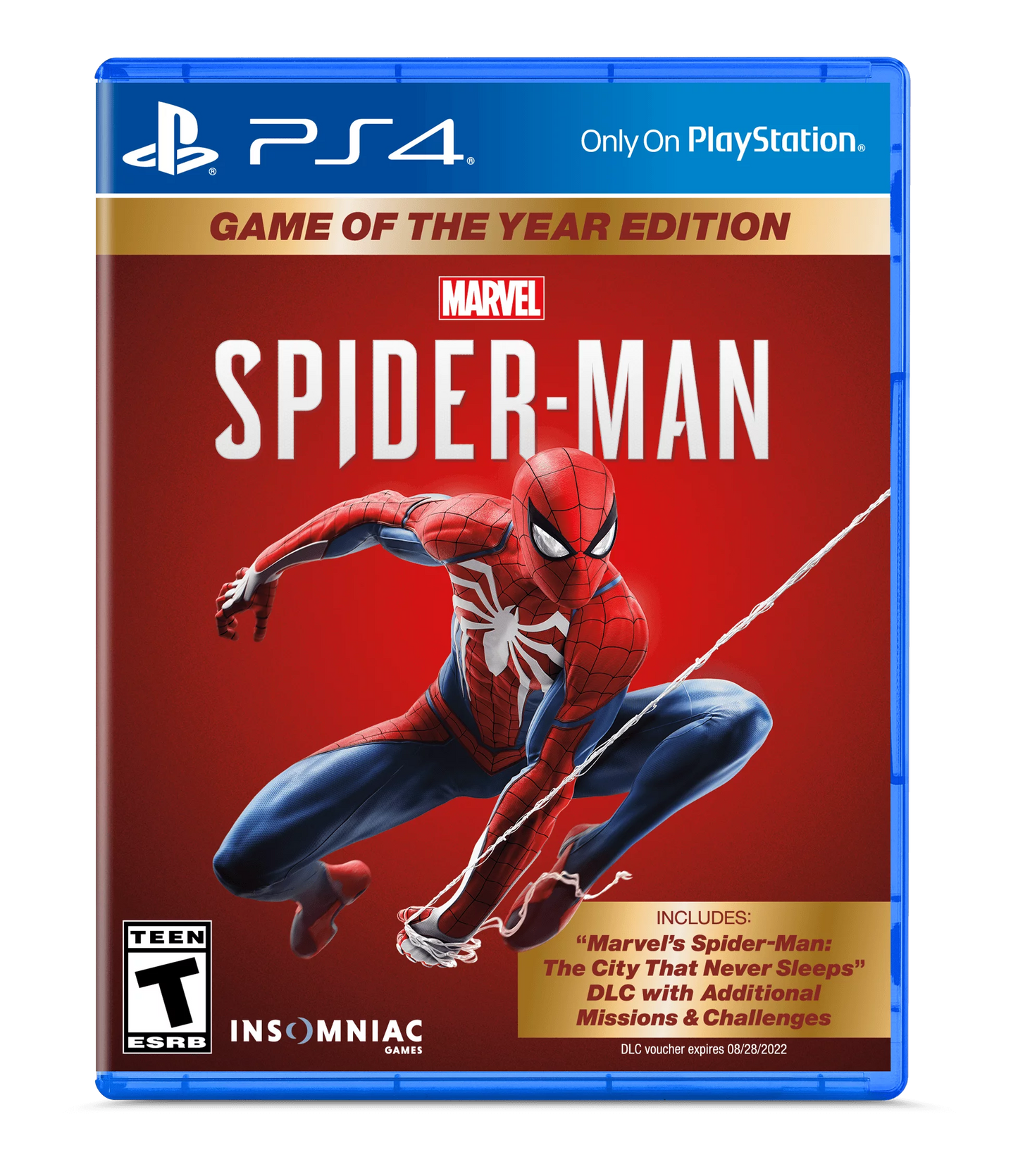 Marvel Spiderman Game of the Year Edition PS4
