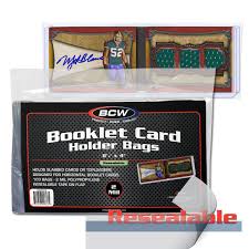 BCW Booklet Card Holder Bags 8 1/4" x 4"