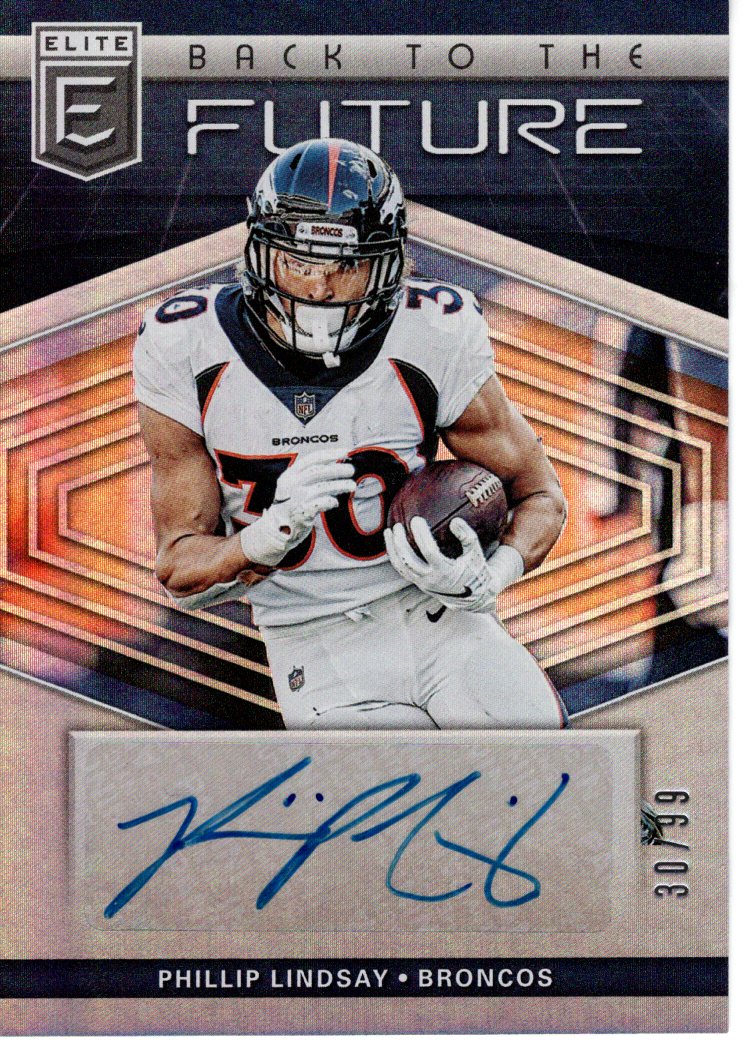 2019 Panini Donruss Elite Phillip Lindsay Auto 30/99