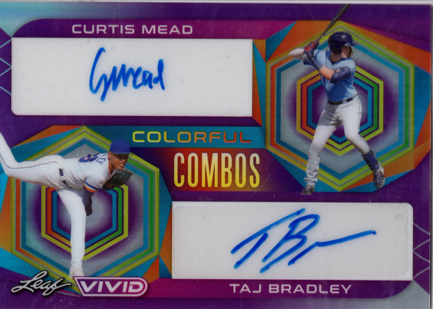2022 Leaf Vivid Curtis Mead / Taj Bradley Colorful Combos Dual Auto 1/5