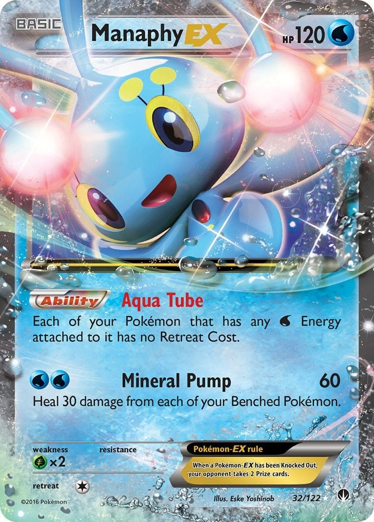 Image for Manaphy EX (32/122) (BKP) - Pokemon