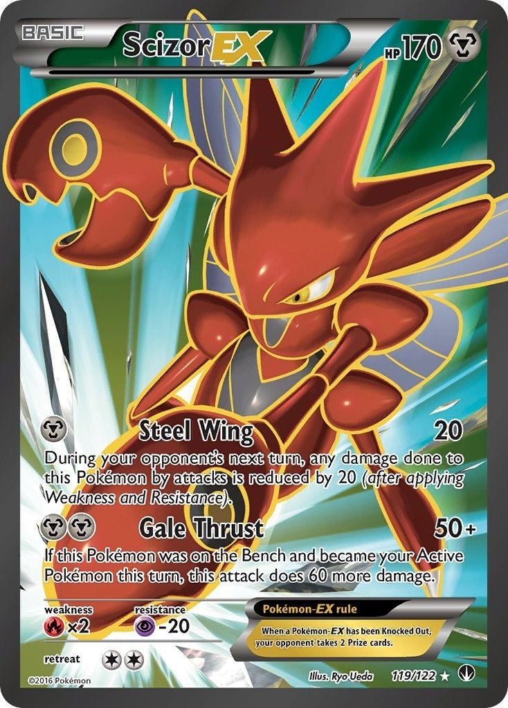 Image for Scizor EX (Full Art) (119/122) (BKP) - Pokemon