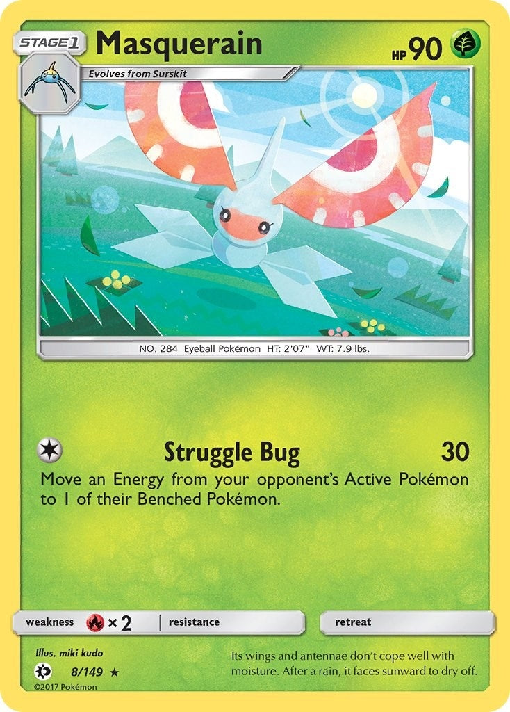 Image for Masquerain (8/149) (SM01) - Pokemon