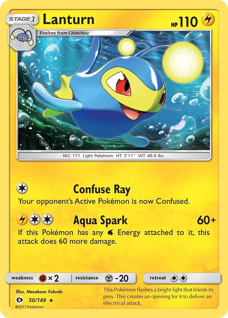Image for Lanturn (50/149) (SM01) - Pokemon