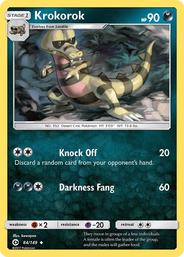 Image for Krokorok (84/149) (SM01) - Pokemon
