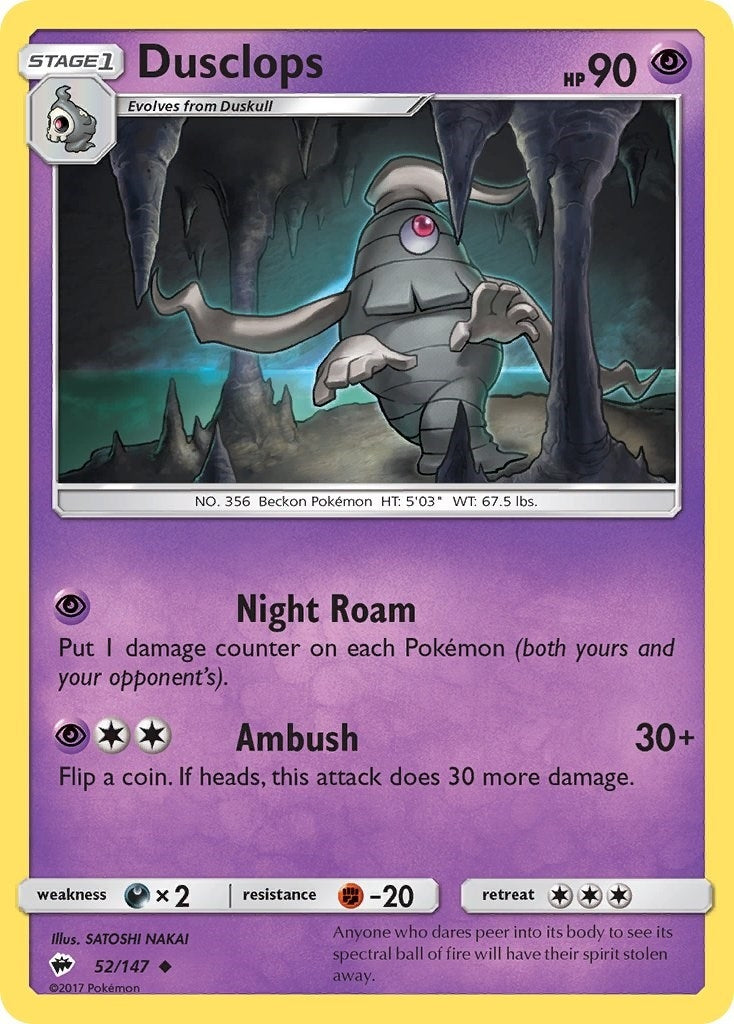 Image for Dusclops (52/147) (SM03) - Pokemon