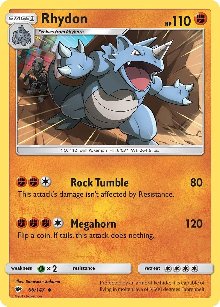 Image for Rhydon (66/147) (SM03) - Pokemon