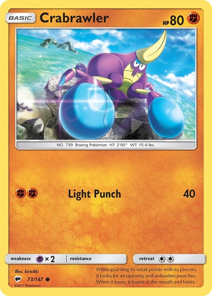 Image for Crabrawler (73/147) (SM03) - Pokemon