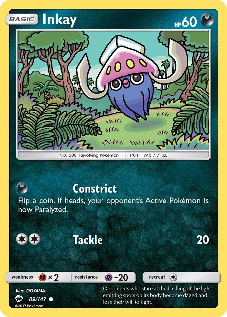 Image for Inkay (89/147) (SM03) - Pokemon