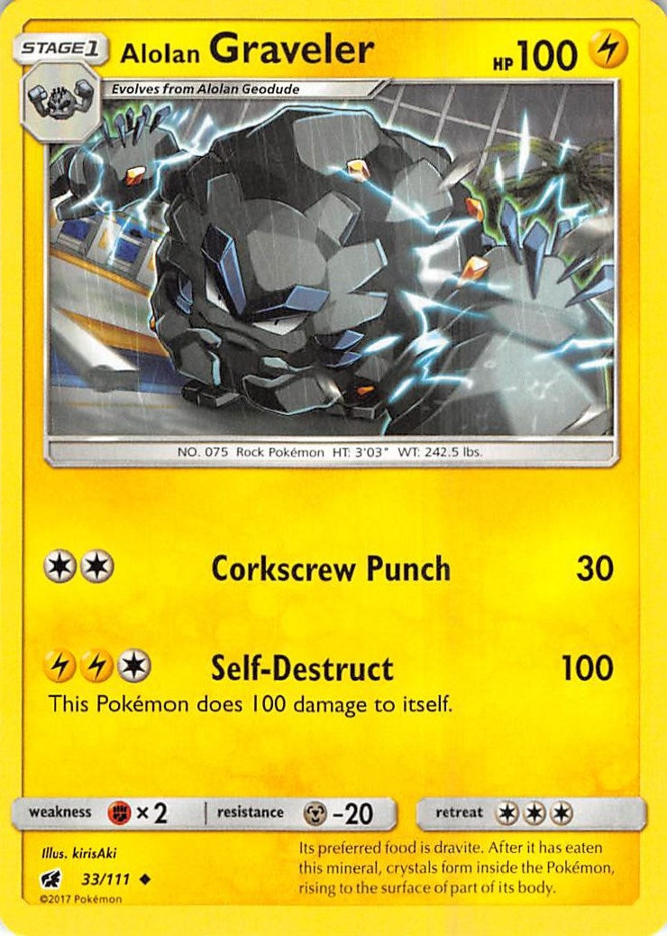 Image for Alolan Graveler (33/111) (SM04) - Pokemon