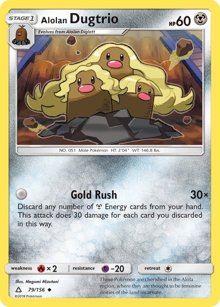 Image for Alolan Dugtrio (79/156) (SM05) - Pokemon