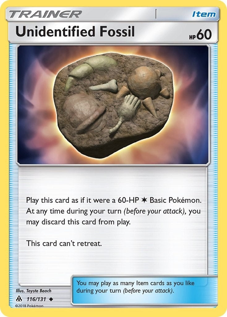 Image for Unidentified Fossil (116/131) (SM06) - Pokemon