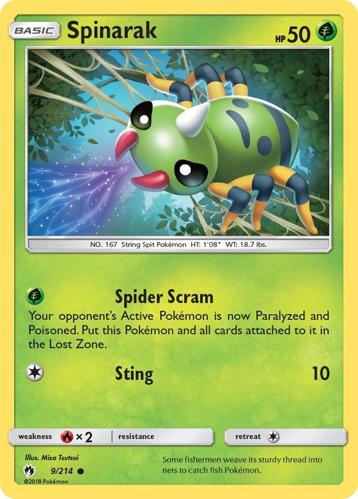 Image for Spinarak (9/214) (SM8) - Pokemon