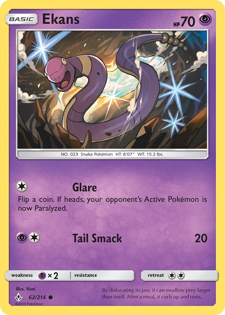 Image for Ekans (62/214) (SM10) - Pokemon
