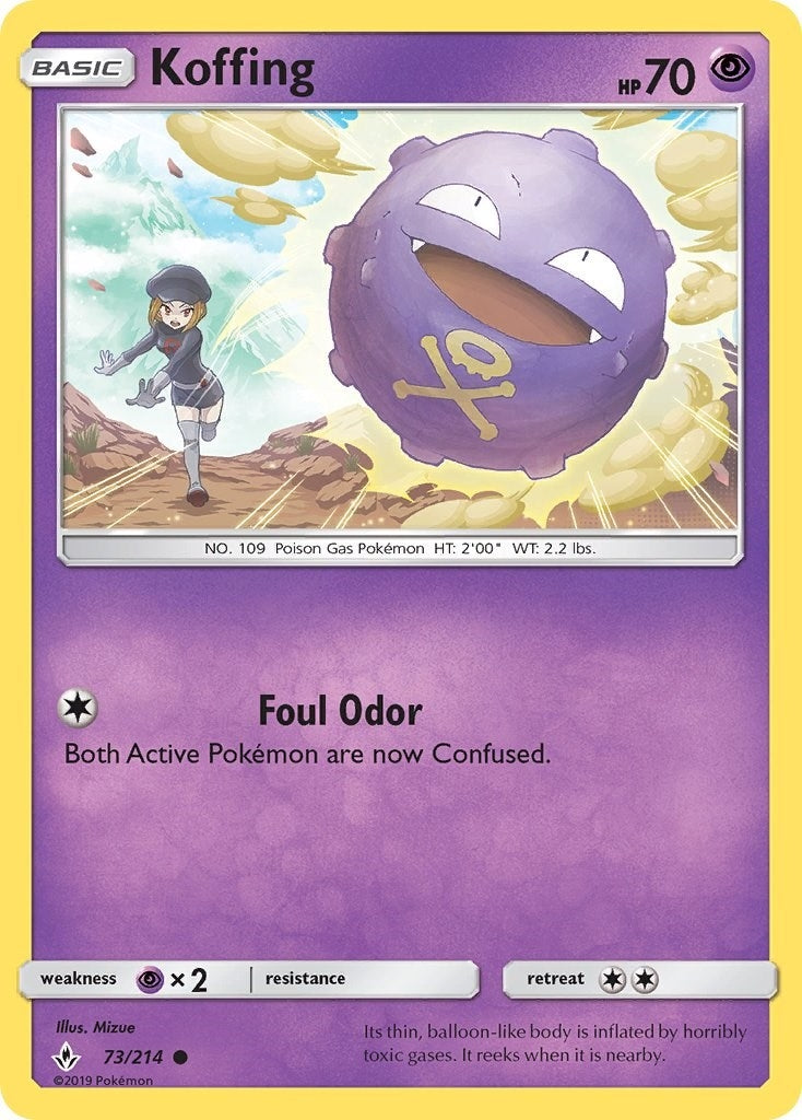 Image for Koffing (73/214) (SM10) - Pokemon