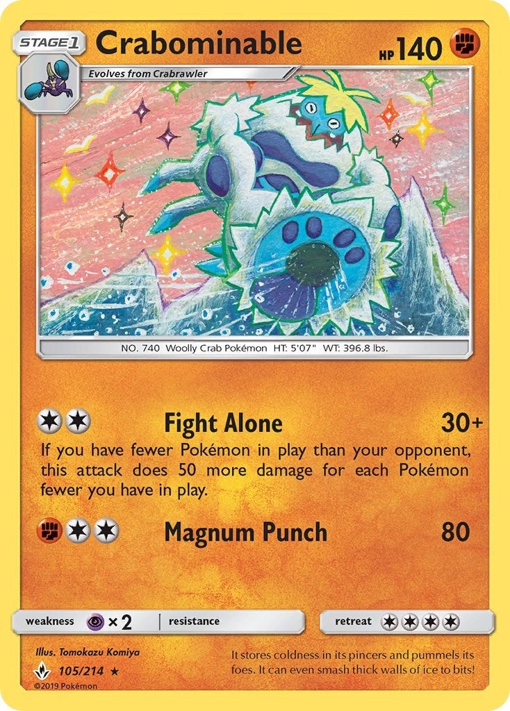 Image for Crabominable (105/214) (SM10) - Pokemon