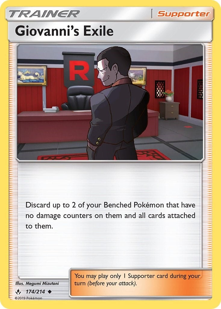 Image for Giovanni's Exile (174/214) (SM10) - Pokemon