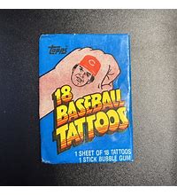 1986 Topps Baseball Tattoos Pack