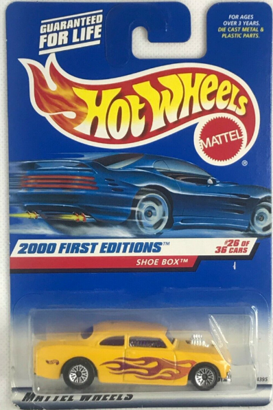 Hot Wheels 2000 First Editions Shoe Box (Yellow)