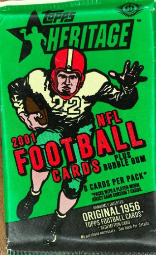 2001 Topps Heritage NFL Hobby Pack