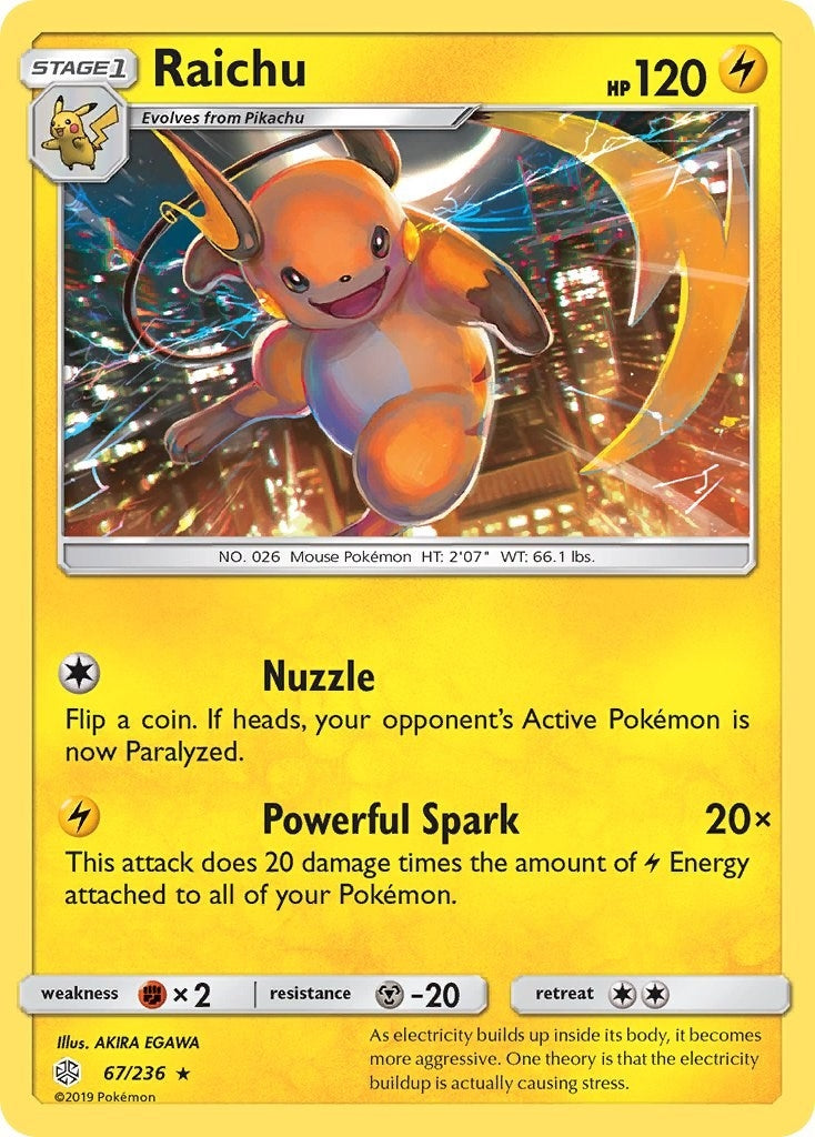 Image for Raichu (67/236) (SM12) - Pokemon